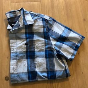 Hurley plaid button down